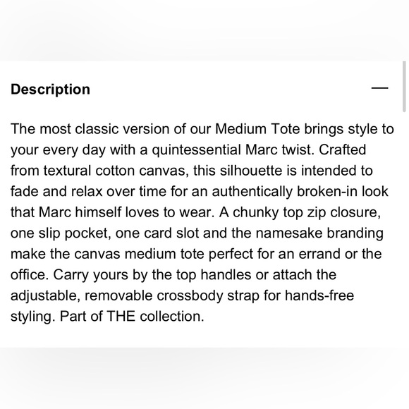 Marc Jacobs The Canvas Medium Tote Bag - Picture 7 of 11